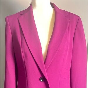 Jones Studio Women's Vibrant Magenta Blazer Size 8